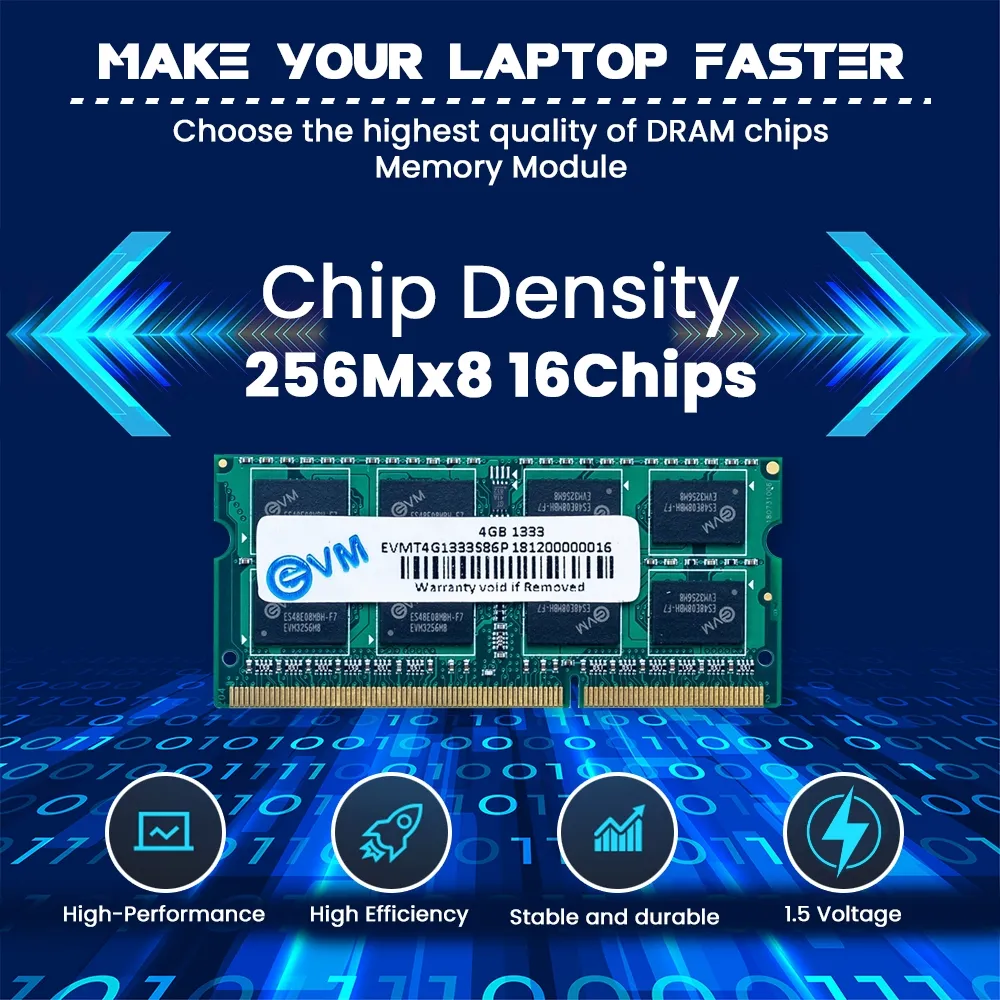 EVM Laptop Ram 4GB DDR3 1333Mhz view 6